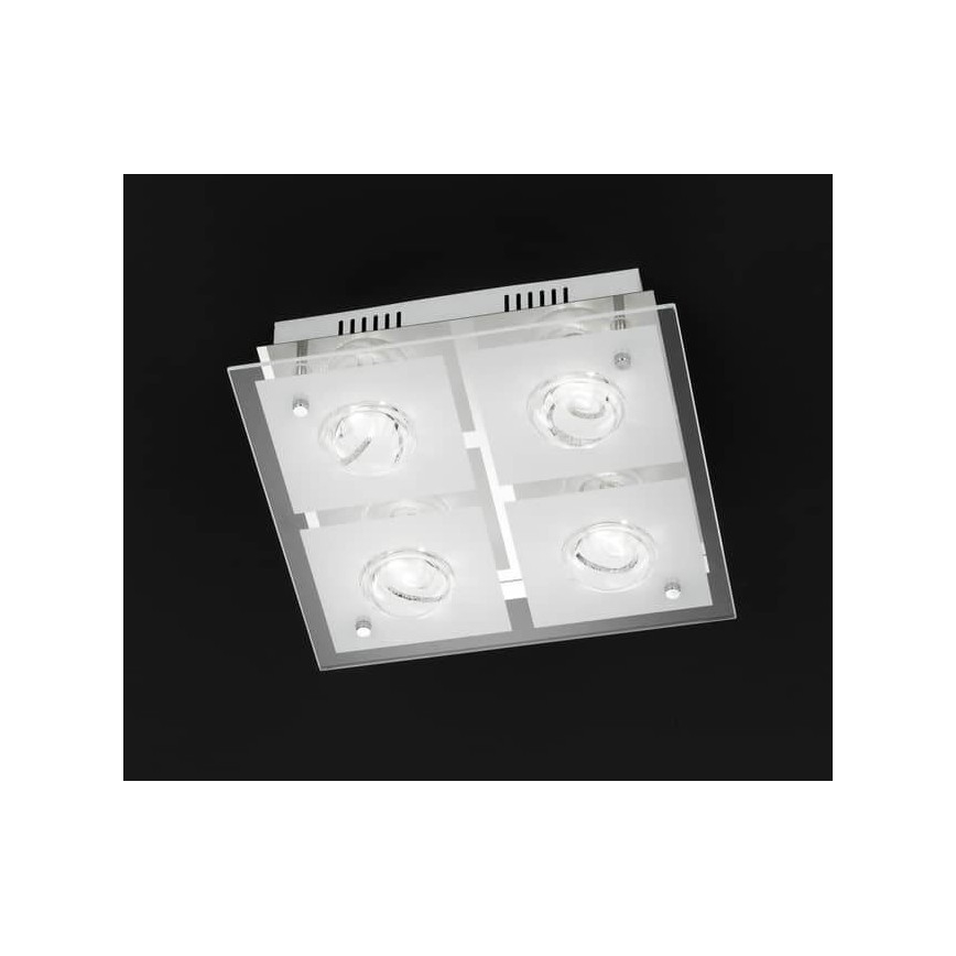 Wofi 9105.04.01.6300 - LED -kattovalaisin TYRA 4xLED / 4W / 230V