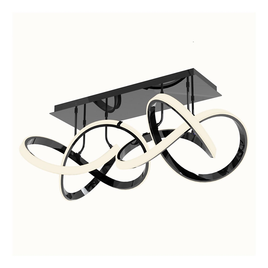 Wofi 9134-205 - LED himmennettävä kattovalaisin INDIGO LED/64W/230V musta/kiiltävä kromi