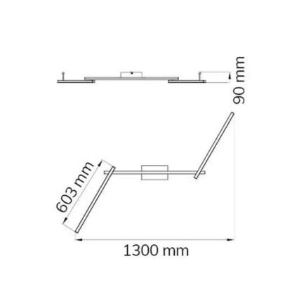 Wofi 9163.03.01.0000 - Kiinteä LED-kattokruunu CLAY 3xLED/10W/230V