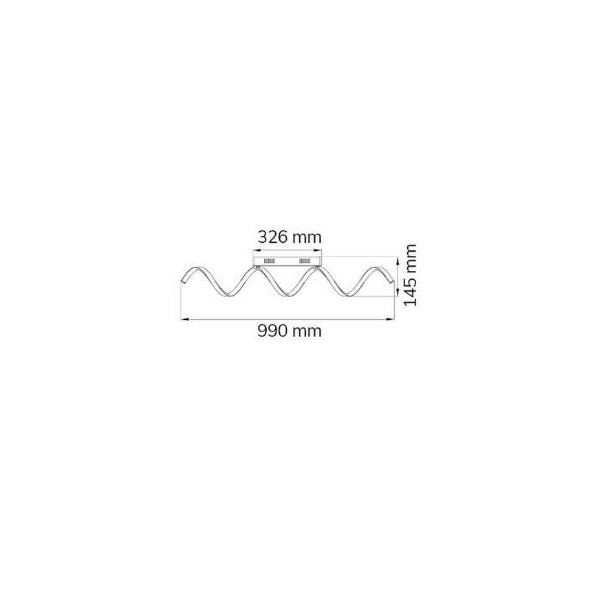 Wofi 9398.01.15.7000 - LED-himmennyskattokruunu RUSSELL LED/32W/230V