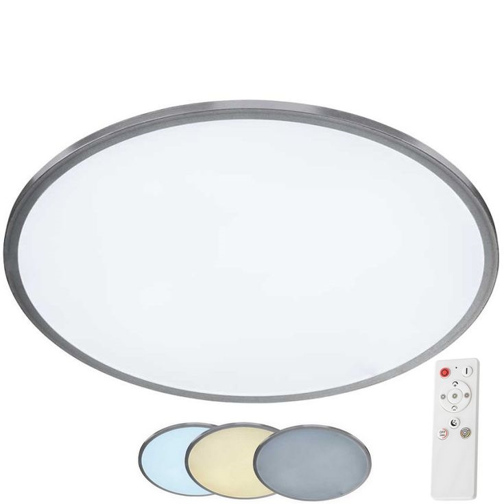 Wofi 9457.01.70.9600 - Himmennettävä LED-kattovalaisin LINOX LED/34W/230V 3000-6000K + kauko-ohjaus