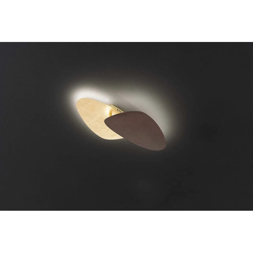 Wofi 9551.02.15.9420 - LED-kattovalaisin BELANA LED/12,5W/230V 3000K kultainen