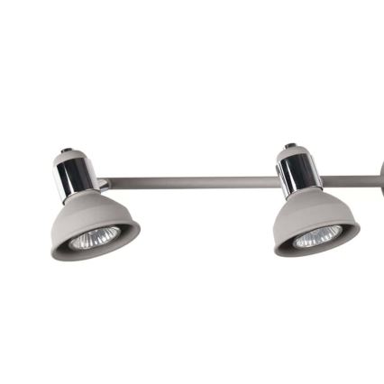 Wofi 984104509000 - Kohdevalo ISABEL 4xGU10/28W/230V harmaa