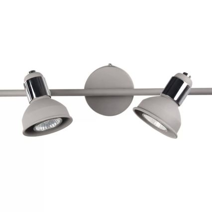 Wofi 984104509000 - Kohdevalo ISABEL 4xGU10/28W/230V harmaa
