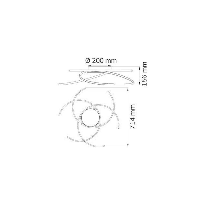 Wofi - LED-kattovalaisin JULS LED/24W/230V
