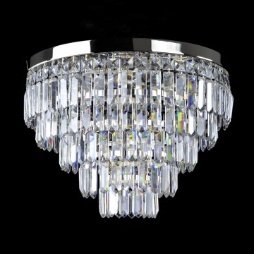 Wranovsky JWZ024060301 - Kiinteä kristallikruunu PORTO 5xE14/40W/230V + 1xE27/40W