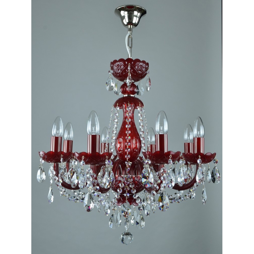Wranovsky JWZ101083101 - Kristalli-ketjukattokruunu BRILLIANT 8xE14/40W/230V