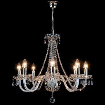 Wranovsky JWZ117082101 - Kristalli-ketjukattokruunu BONTON 8xE14/40W/230V