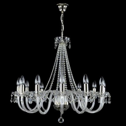 Wranovsky JWZ117122101 - Kristalli-ketjukattokruunu BONTON 12xE14/40W/230V