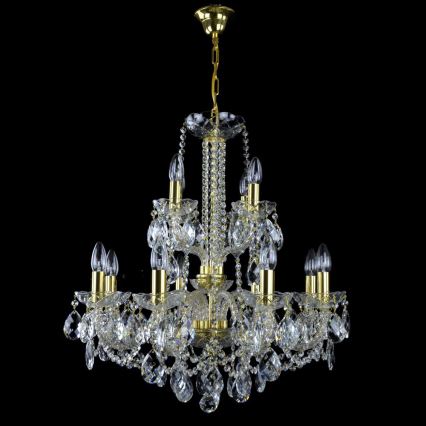 Wranovsky JWZ125122230 - Kristalli-ketjukattokruunu MARIERA 12xE14/40W/230V