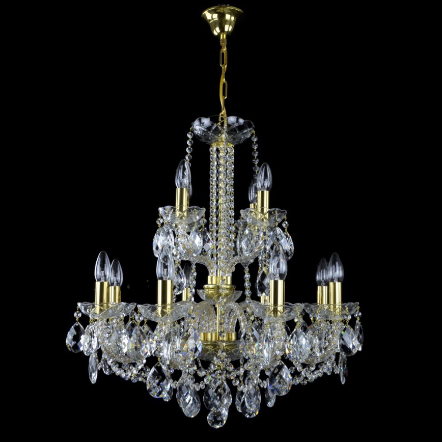 Wranovsky JWZ125122230 - Kristalli-ketjukattokruunu MARIERA 12xE14/40W/230V