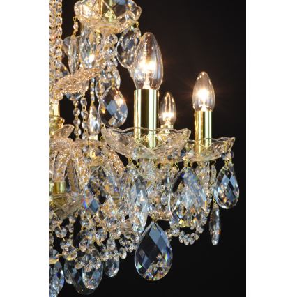 Wranovsky JWZ125122230 - Kristalli-ketjukattokruunu MARIERA 12xE14/40W/230V