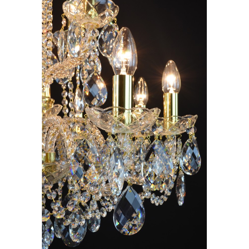 Wranovsky JWZ125122230 - Kristalli-ketjukattokruunu MARIERA 12xE14/40W/230V