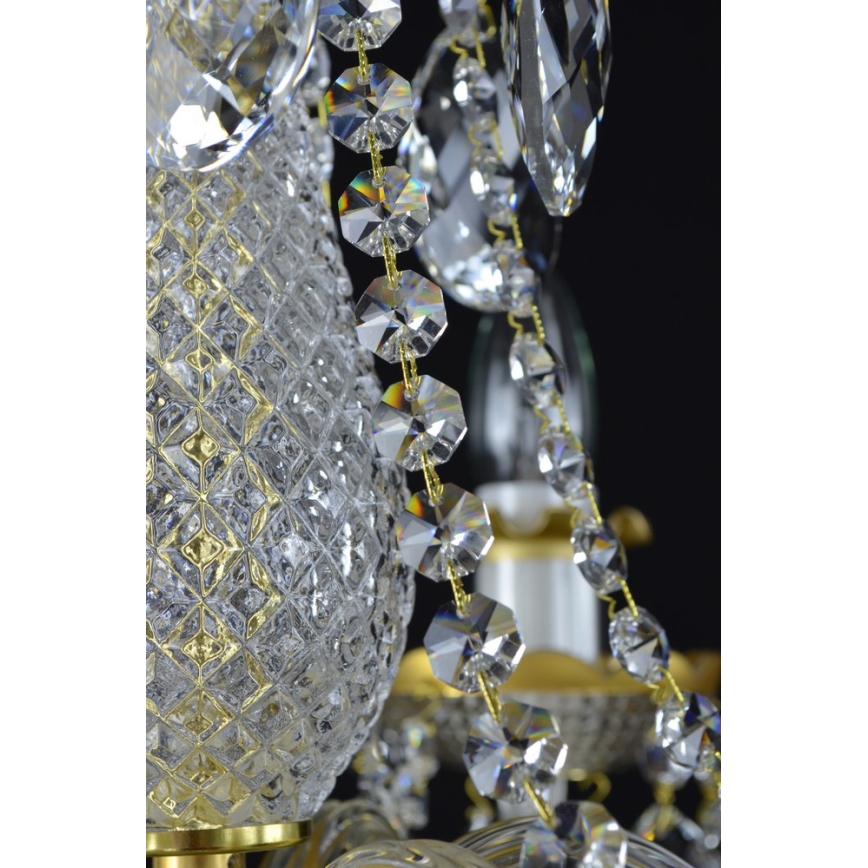 Wranovsky JWZ148062100 - Kristalli-ketjukattokruunu DIAMANT 6xE14/40W/230V