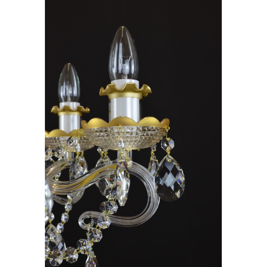 Wranovsky JWZ148062100 - Kristalli-ketjukattokruunu DIAMANT 6xE14/40W/230V