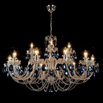 Wranovsky JWZ166182231 - Kristalli-ketjukattokruunu OCEAN 18xE14/40W/230V