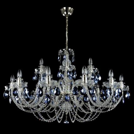 Wranovsky JWZ166182231 - Kristalli-ketjukattokruunu OCEAN 18xE14/40W/230V