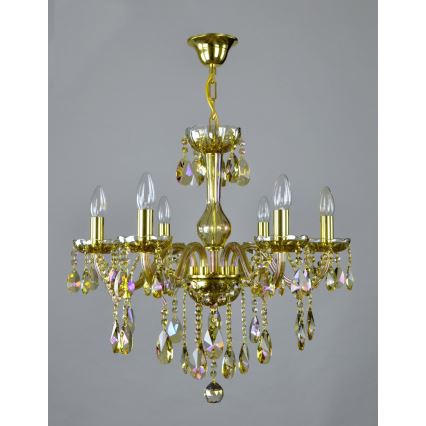 Wranovsky JWZ167061100 - Kristalli-ketjukattokruunu CLARIT 6xE14/40W/230V