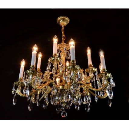 Wranovsky JWZ237121100 - Kristalli-ketjukattokruunu AVIOR 12xE14/40W/230V