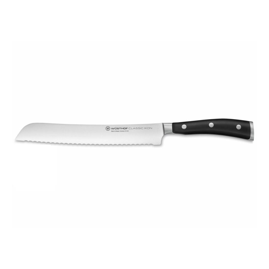 Wüsthof - Keittiöleipäveitsi CLASSIC IKON 20 cm musta