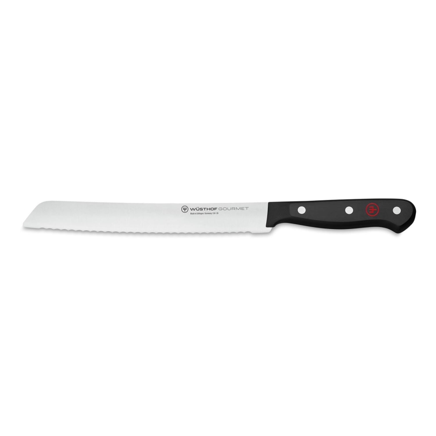 Wüsthof - Keittiöleipäveitsi GOURMET 20 cm musta