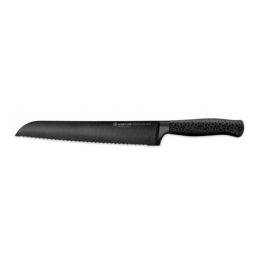 Wüsthof - Keittiöleipäveitsi PERFORMER 23 cm musta