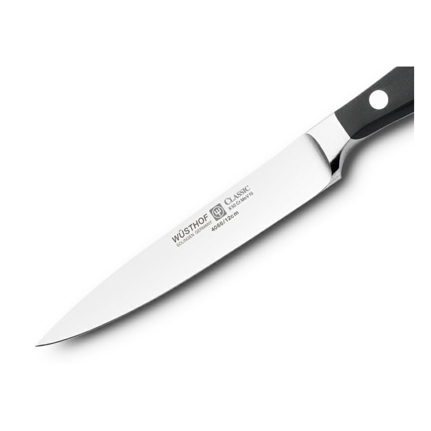 Wüsthof - Keittiön kuorimaveitsi CLASSIC 12 cm musta