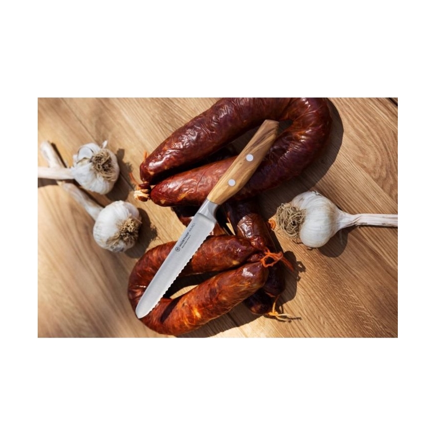 Wüsthof - Keittiön leipäveitsi AMICI 14 cm oliivipuu