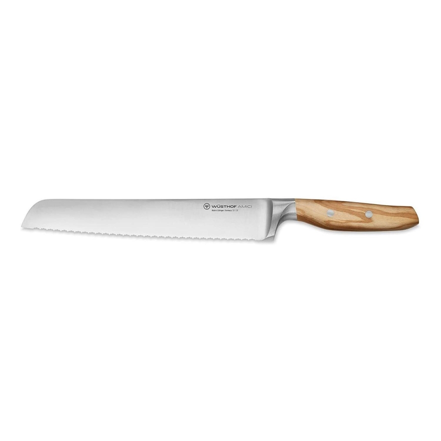 Wüsthof - Keittiön leipäveitsi AMICI 23 cm oliivipuu