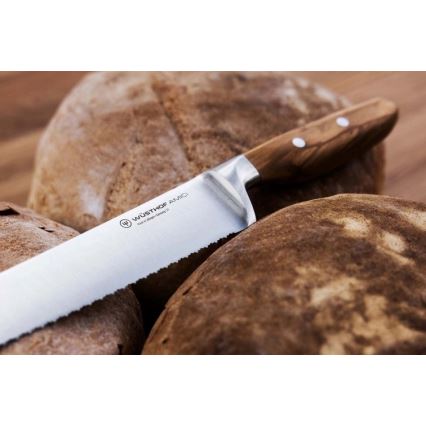 Wüsthof - Keittiön leipäveitsi AMICI 23 cm oliivipuu