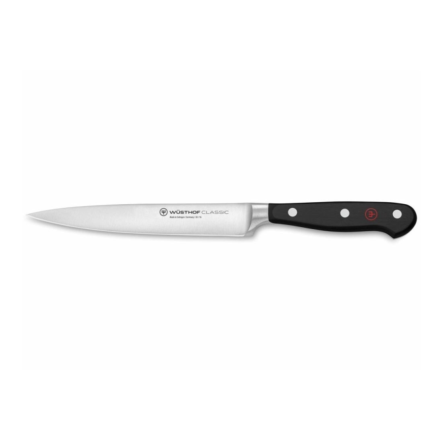 Wüsthof - Keittiöveitsi kinkkua varten CLASSIC 16 cm musta