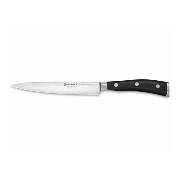 Wüsthof - Keittiöveitsi kinkkua varten CLASSIC IKON 16 cm musta