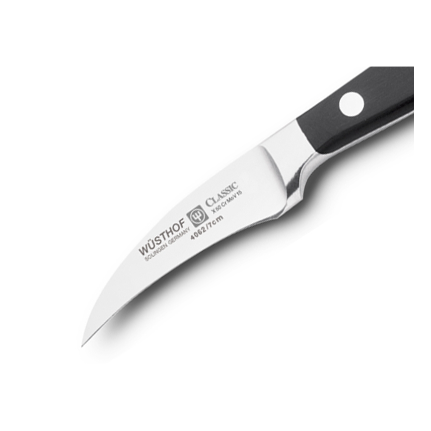 Wüsthof - Keittiöveitsi kuorimiseen CLASSIC 7 cm musta