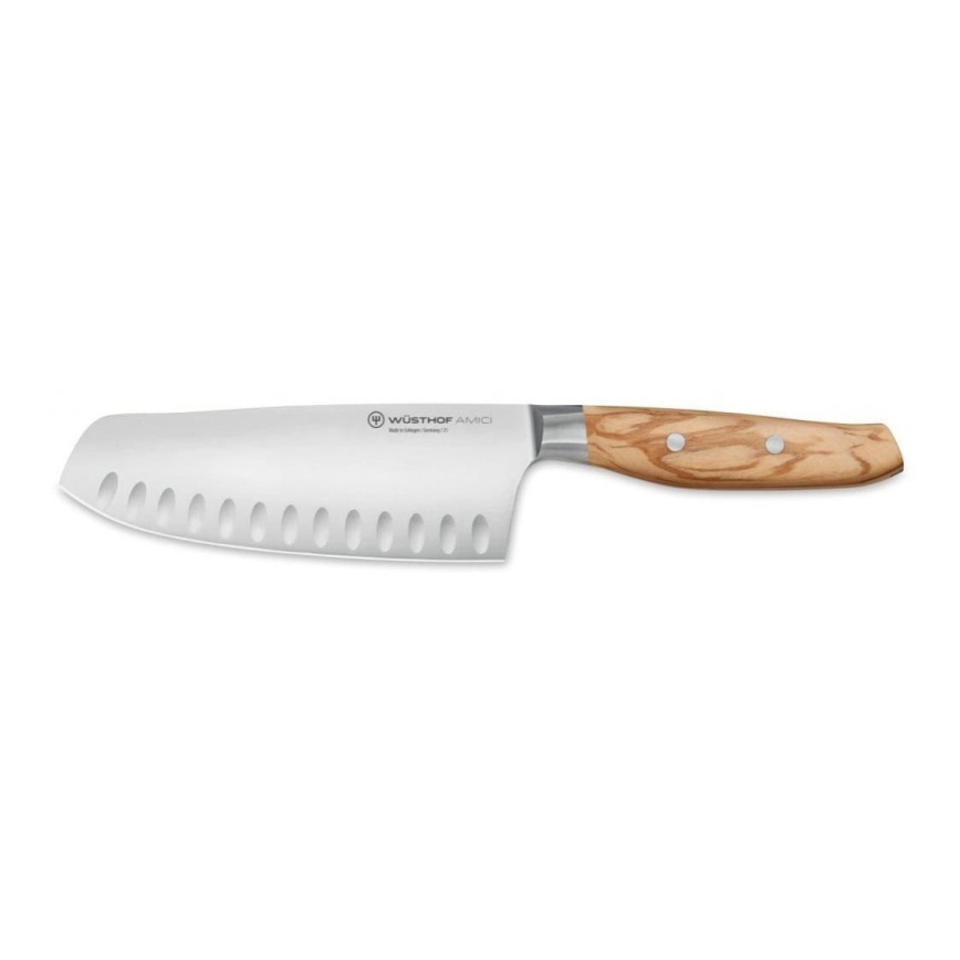 Wüsthof - Keittiöveitsi santoku AMICI 17 cm oliivipuu