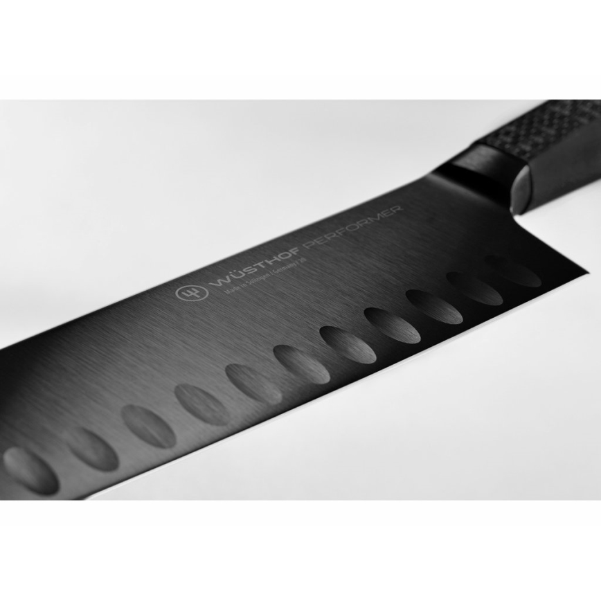 Wüsthof - Keittiöveitsi santoku PERFORMER 17 cm musta
