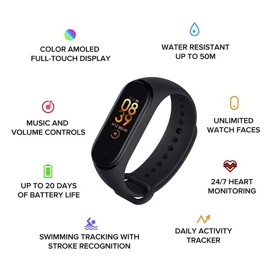 Xiaomi - Fitness ranneke Mi Band 6 Bluetooth 5 ATM