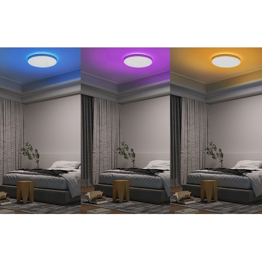 Yeelight -Himmennettävä LED-RGB-kattovalaisin ARWEN 450S LED/50W/230V CRI 90 + kaukosäädin Wi-Fi/BT