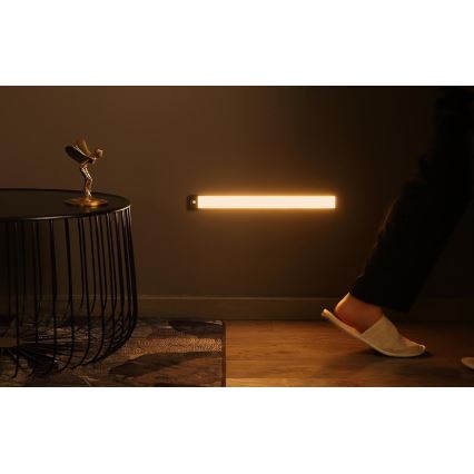 Yeelight - LED Himmennettävä ladattava huonekaluvalaistus anturilla LED/2,4W/2200 mAh 2700K 60 cm musta