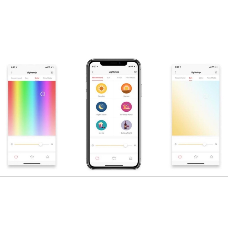 Yeelight - LED RGB himmennettävä nauha LED / 7,5W / 230V Wi-Fi 2 m