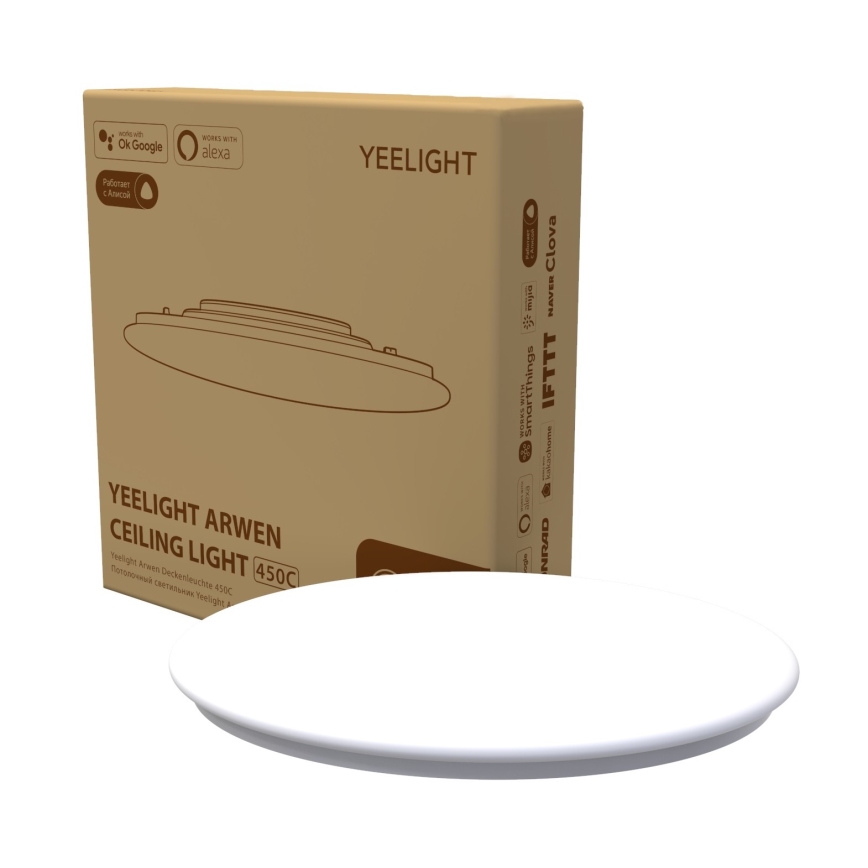 Yeelight - LED RGB Himmennettävä kylpyhuonevalo ARWEN 450C LED/50W/230V IP50 CRI 90 + kauko-ohjaus Wi-Fi/BT