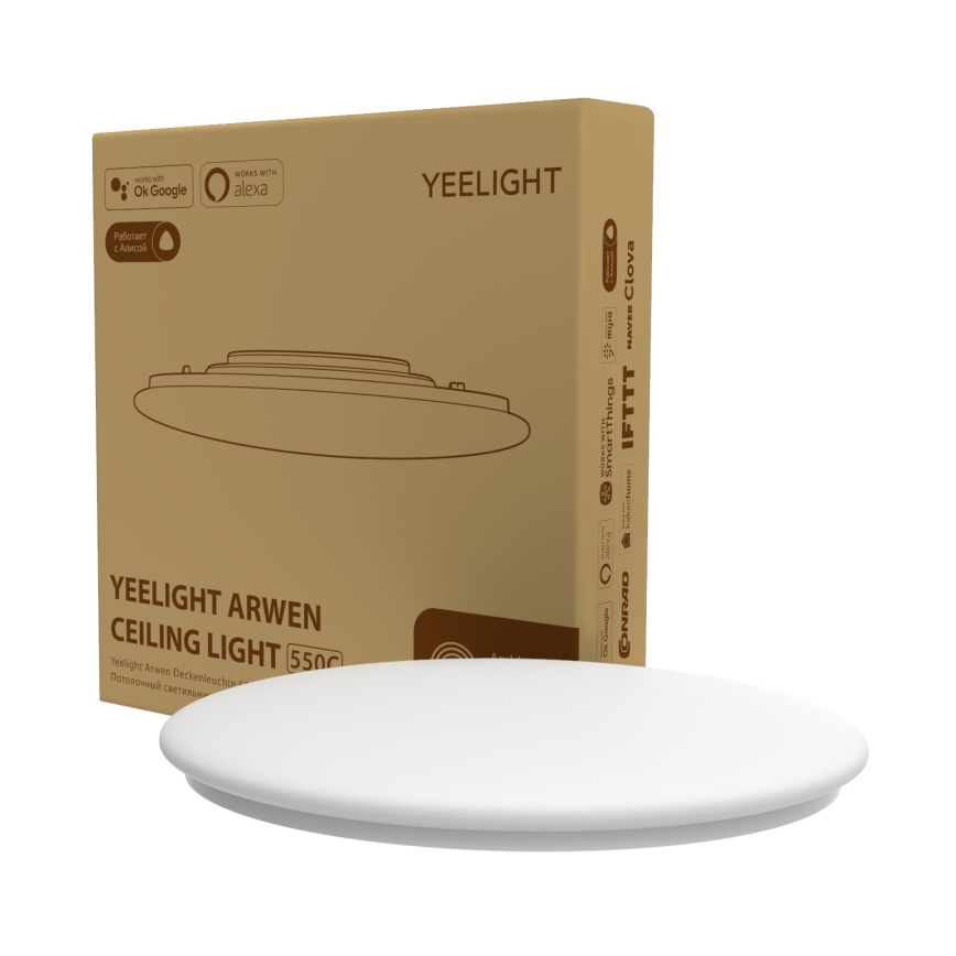 Yeelight - LED RGB Himmennettävä kylpyhuonevalo ARWEN 550C LED/50W/230V IP50 CRI 90 + kauko-ohjaus Wi-Fi/BT