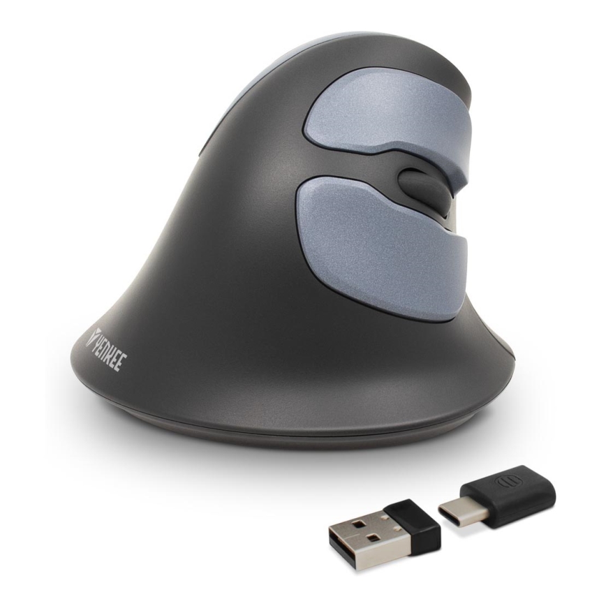 Yenkee - Ergonominen hiiri 1000/1600 DPI 1xAA musta
