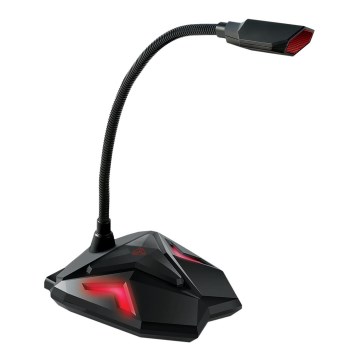 Yenkee - LED USB pelimikrofoni 5V musta/punainen