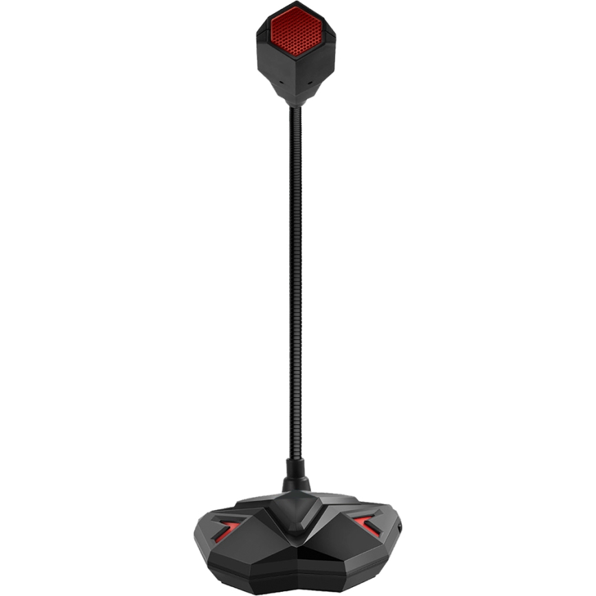 Yenkee - LED USB pelimikrofoni 5V musta/punainen
