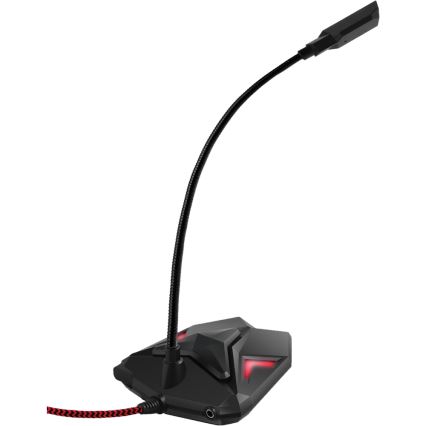 Yenkee - LED USB pelimikrofoni 5V musta/punainen
