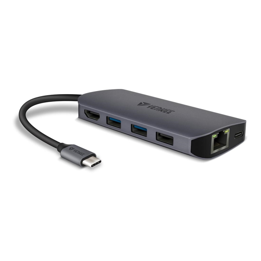 Yenkee - Moniporttinen sovitin 8in1 USB Type C