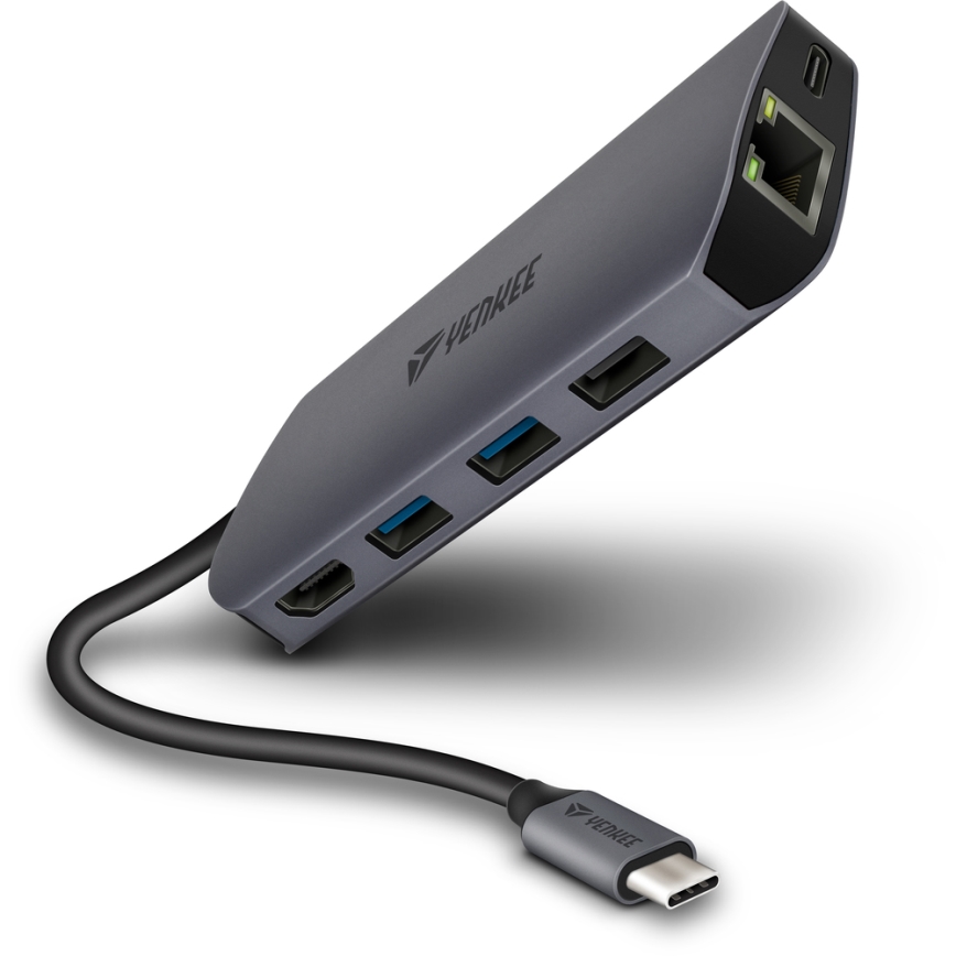 Yenkee - Moniporttinen sovitin 8in1 USB Type C