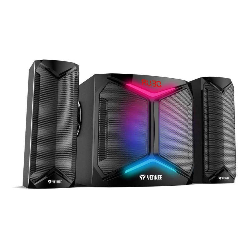 Yenkee - PC-kaiuttimet 2.1 50W/230V musta + kaukosäädin