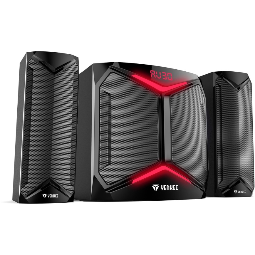 Yenkee - PC-kaiuttimet 2.1 50W/230V musta + kaukosäädin