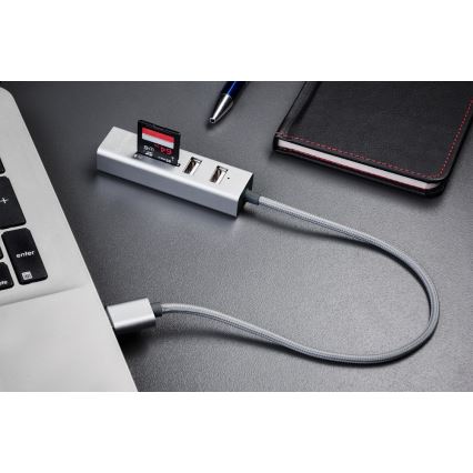 Yenkee - USB Splitter 2.0 ja kortinlukija